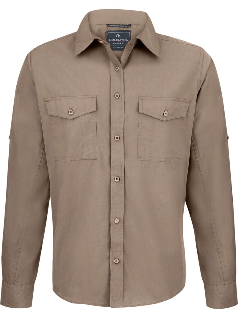 Chemise unie manches longues expert kiwi - craghoppers Beige - Kiabi