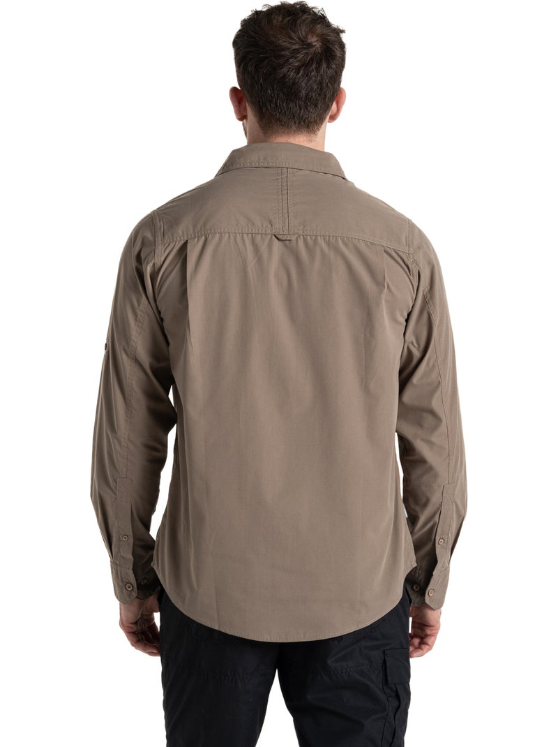 Chemise unie manches longues expert kiwi - craghoppers Beige - Kiabi