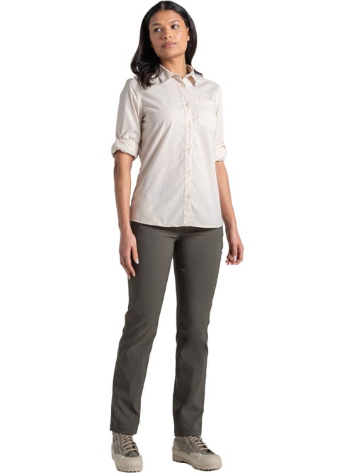 Chemise unie manches longues kiwi - craghoppers - Kiabi Chemise unie manches longues kiwi - craghoppers - Kiabi