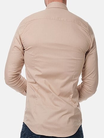 Chemise manches longues unie