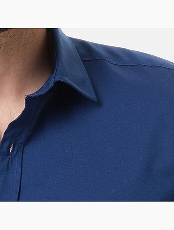 Chemise manches longues unie