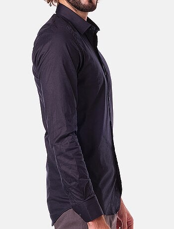 Chemise manches longues unie