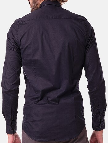 Chemise manches longues unie
