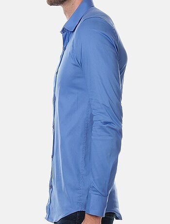 Chemise manches longues unie