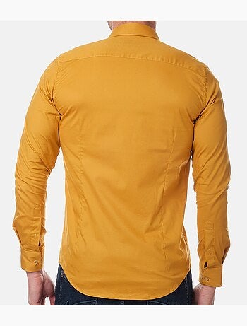 Chemise manches longues unie