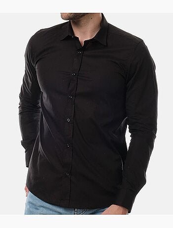 Chemise manches longues unie