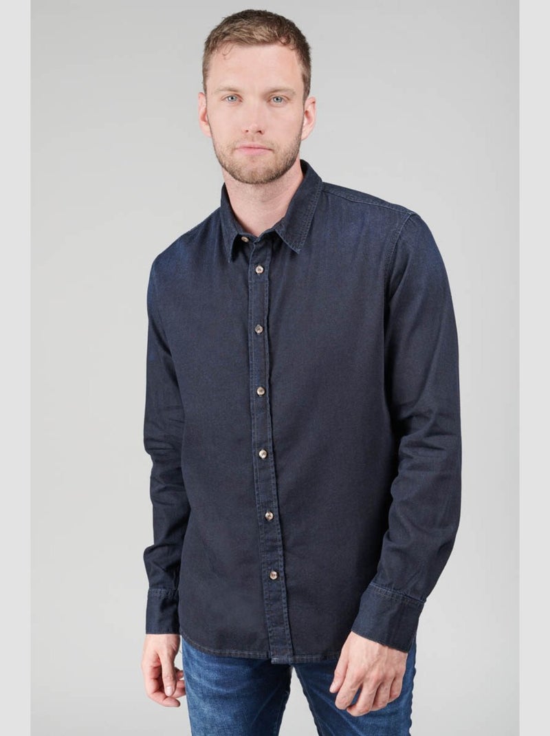 Chemise VALMY en jeans 'Le Temps Des Cerises' Bleu - Kiabi