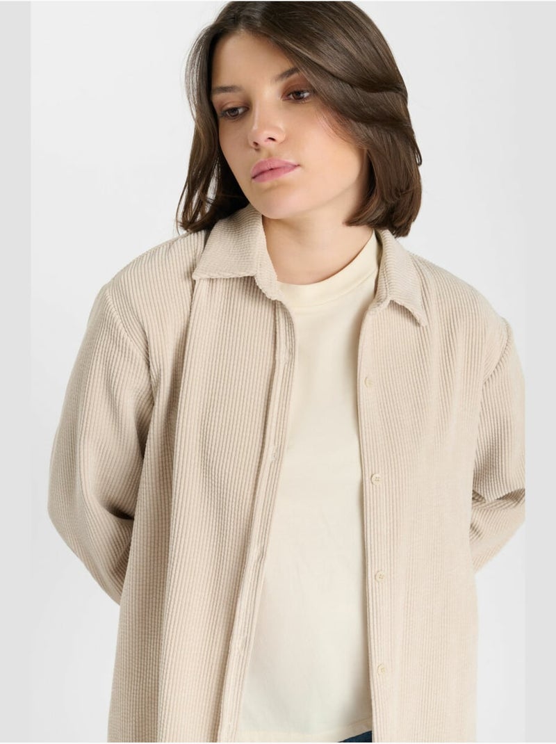 Chemise VERGAGI 'Le Temps Des Cerises' Beige - Kiabi