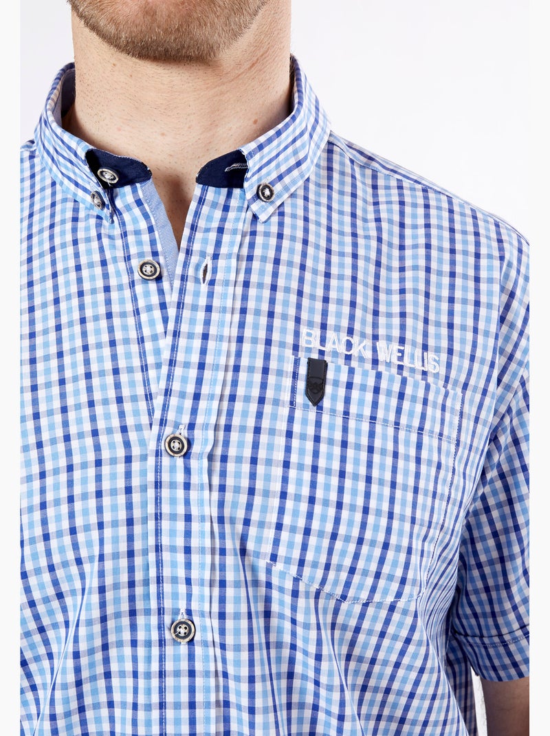 CHEMISE VICHY TIMELESS CHIC Bleu Blanc - Kiabi