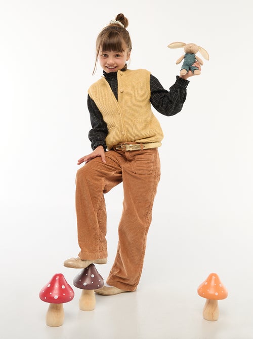 Chemise victorienne à carreaux - Kiabi