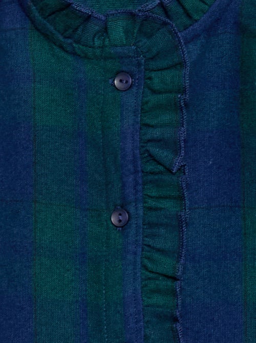 Chemise victorienne à carreaux - Kiabi