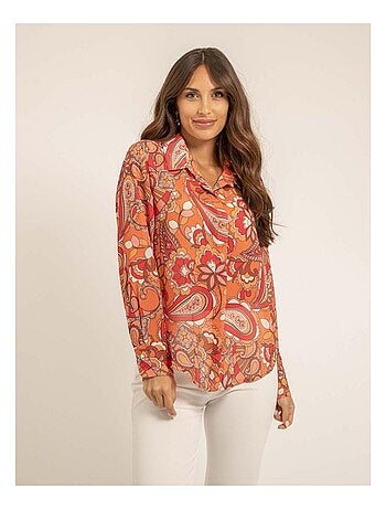 Chemise voile motifs ONICHI