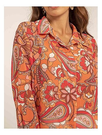 Chemise voile motifs ONICHI