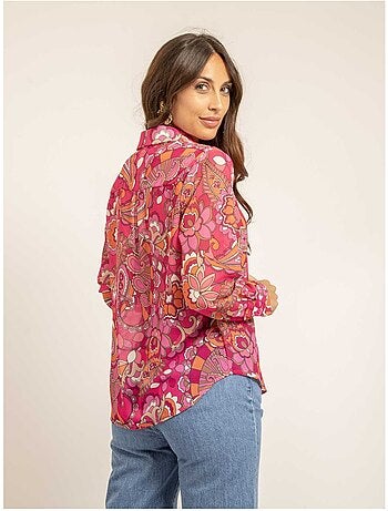 Chemise voile motifs ONICHI