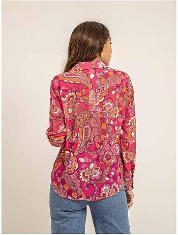 Chemise voile motifs ONICHI