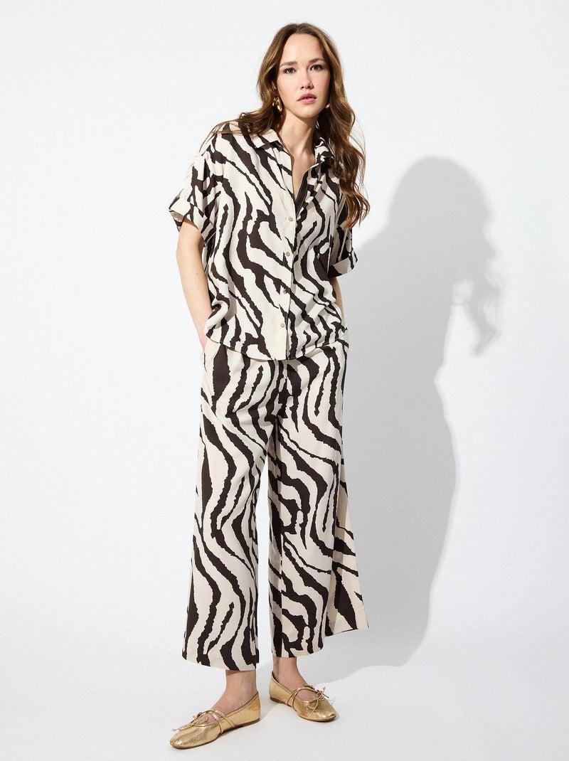 Chemise zèbre MO Fashion Gris - Kiabi