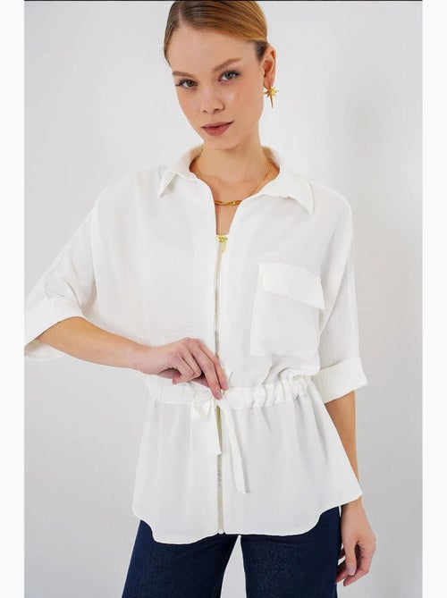 Chemise zippée bdart - Kiabi Chemise zippée bdart - Kiabi
