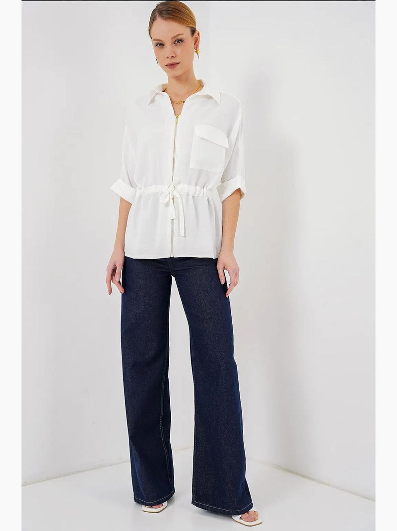 Chemise zippée bdart Blanc - Kiabi