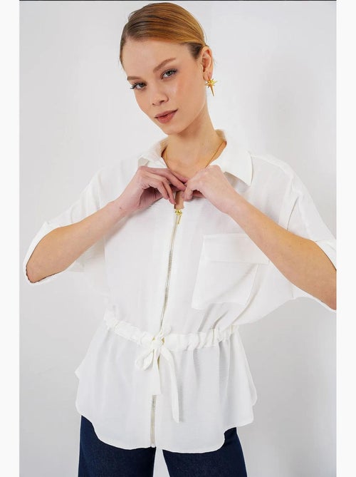 Chemise zippée bdart - Kiabi Chemise zippée bdart - Kiabi