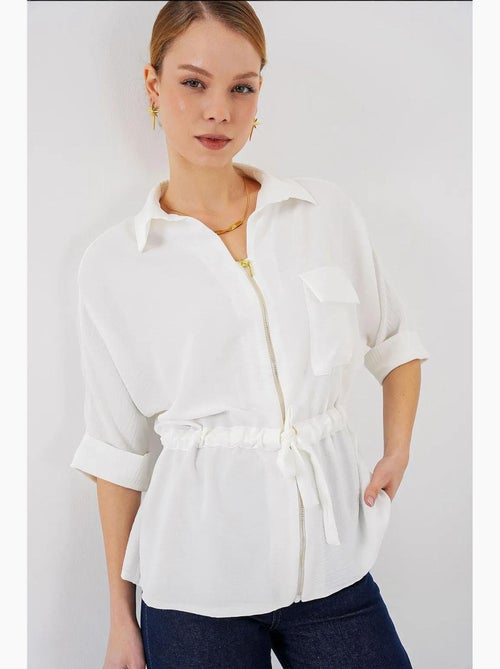 Chemise zippée bdart - Kiabi Chemise zippée bdart - Kiabi