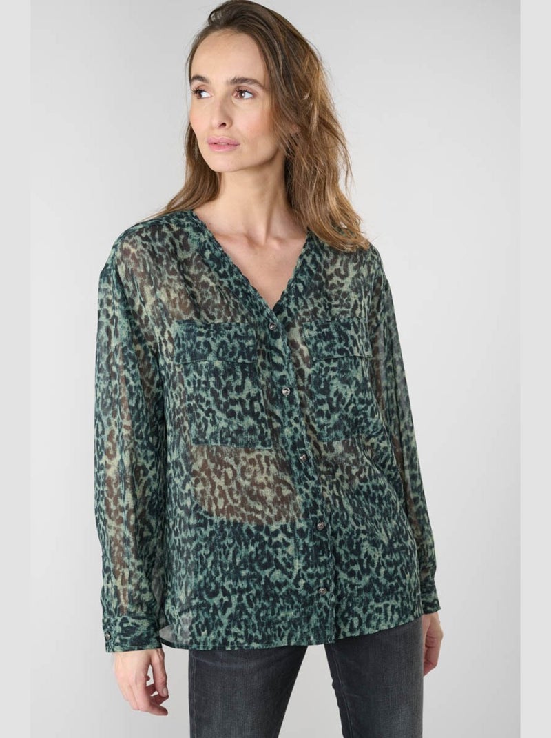 Chemise ZOSTERE 'Le Temps Des Cerises' Vert - Kiabi