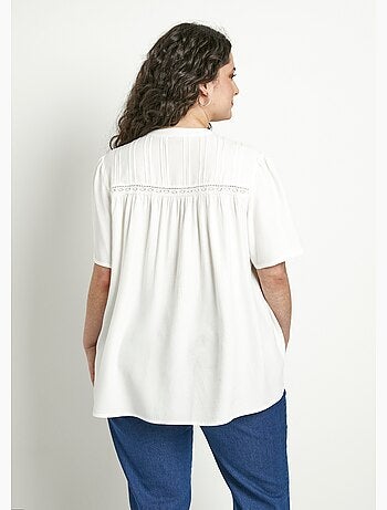 Chemiser boutonné uni ample - Afibel