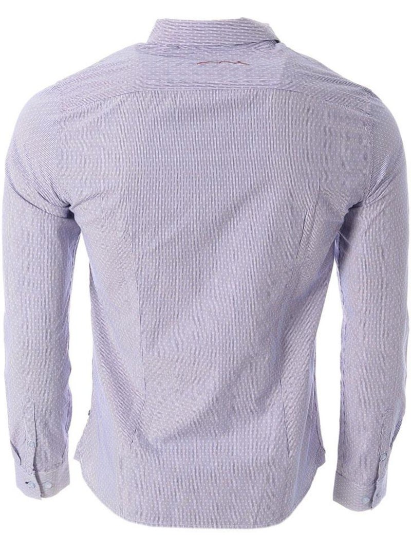 Chemises à Rayures Homme Teddy Smith Blanc Mauve - Kiabi