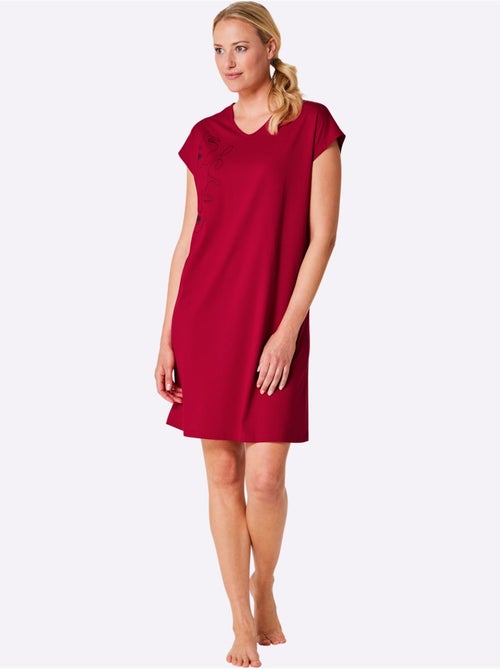 Chemises De Nuit Jersey Fin - Taille Standard - Witt - Lot de 2 - Kiabi