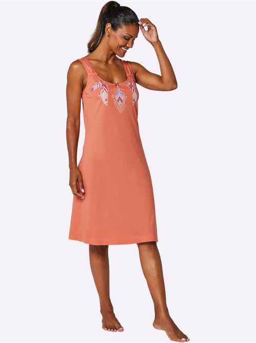 Chemises De Nuit Jersey Fin - Taille Standard - Witt - Lot de 2 - Kiabi