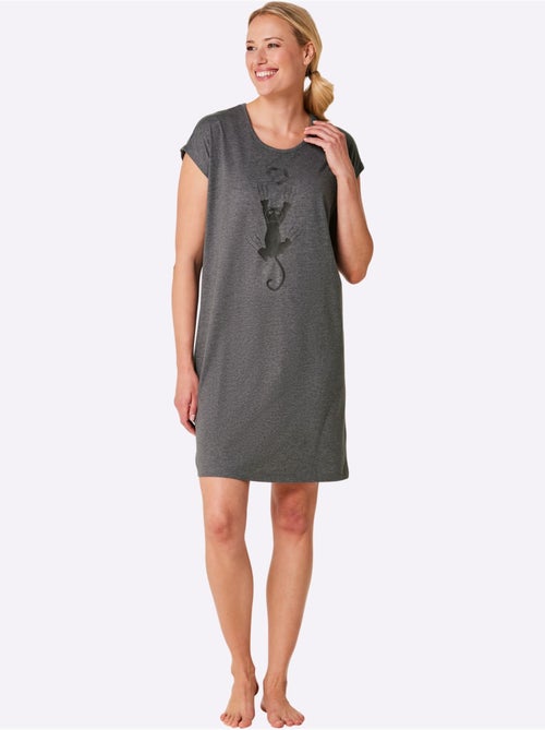 Chemises De Nuit Jersey Fin - Taille Standard - Witt - Lot de 2 - Kiabi