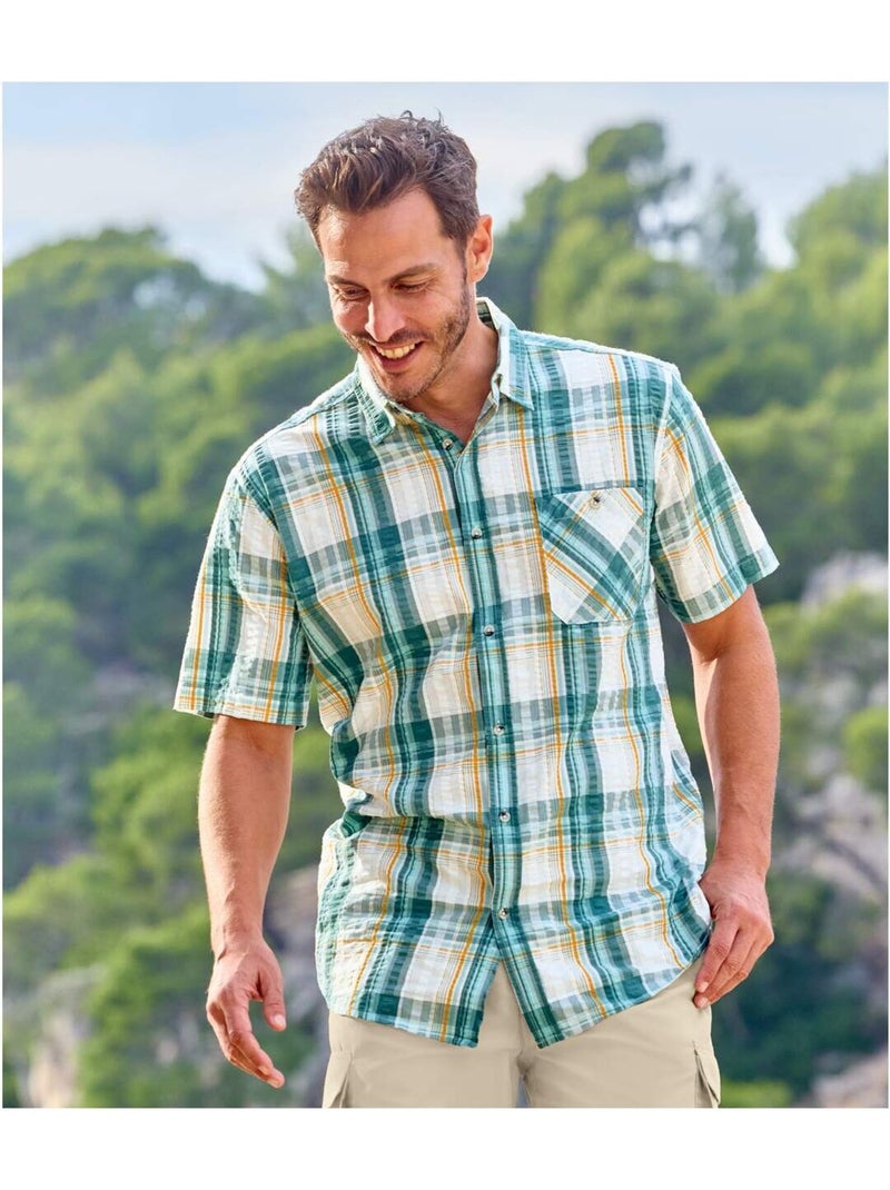 Chemisette - ATLAS FOR MEN Vert/Orange - Kiabi