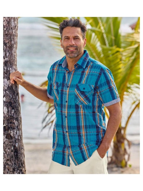 Chemisette à Carreaux   - ATLAS FOR MEN - Kiabi