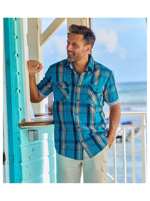 Chemisette à Carreaux   - ATLAS FOR MEN - Kiabi