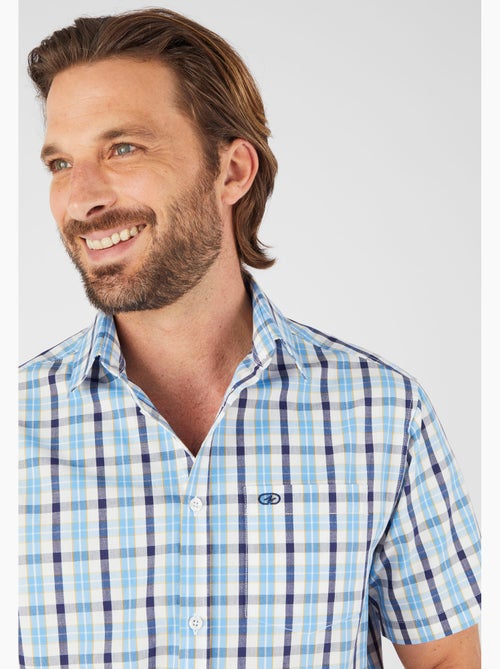 Chemisette à carreaux popeline pur coton - Damart - Kiabi