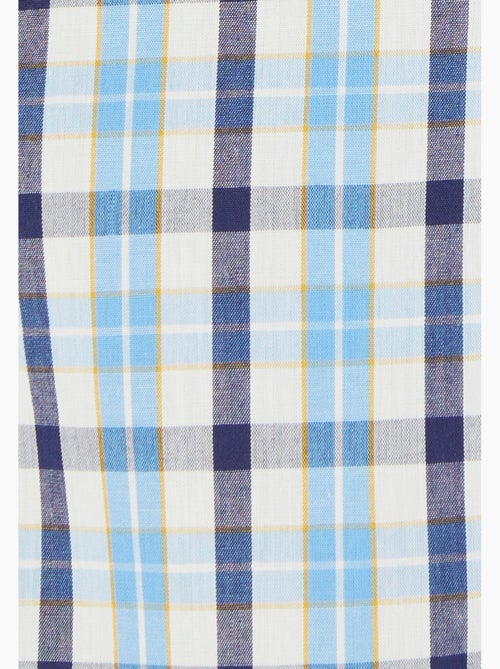 Chemisette à carreaux popeline pur coton - Damart - Kiabi