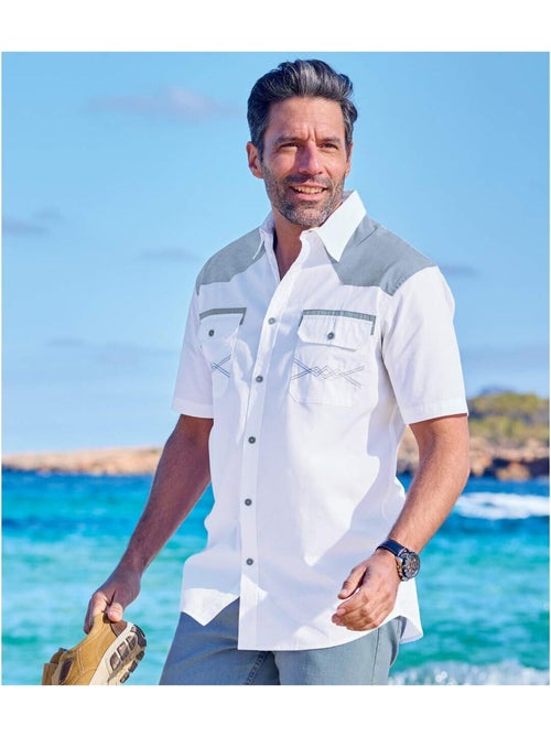 Chemisette country style - atlas for men - Kiabi Chemisette country style - atlas for men - Kiabi