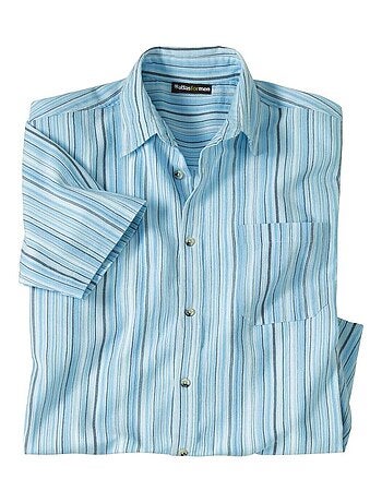 Chemisette Crépon Rayée Athena - ATLAS FOR MEN