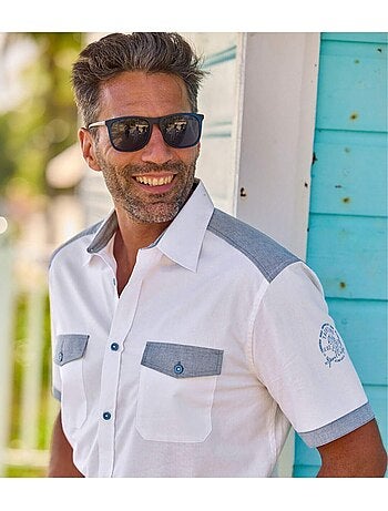 Chemisette Détails Chambray - ATLAS FOR MEN
