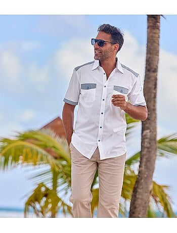 Chemisette Détails Chambray - ATLAS FOR MEN