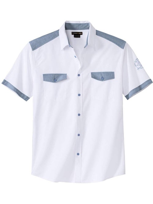 Chemisette Détails Chambray - ATLAS FOR MEN - Kiabi