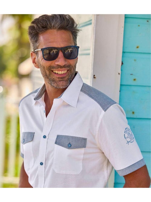 Chemisette Détails Chambray - ATLAS FOR MEN - Kiabi