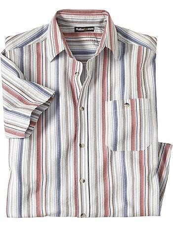 Chemisette effet gaufre bayadere - atlas for men