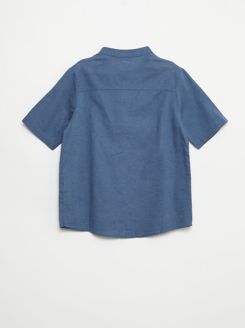 Chemisette en coton Bleu - Kiabi