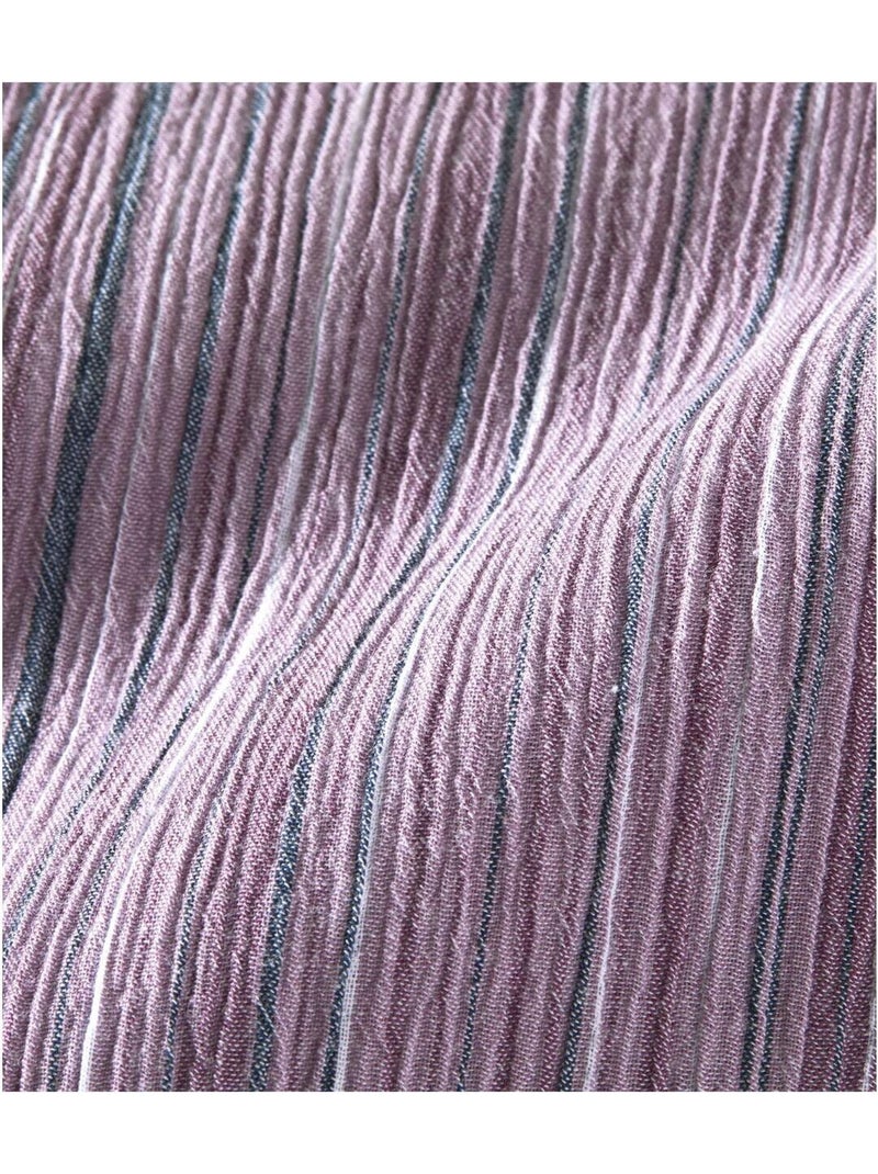 Chemisette en crépon palma   - atlas for men Violet - Kiabi