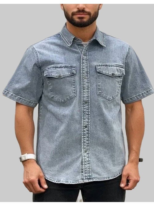 Chemisette en jeans Kebello - Kiabi