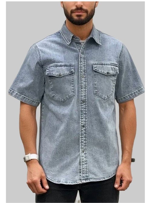 Chemisette en jeans Kebello - Kiabi