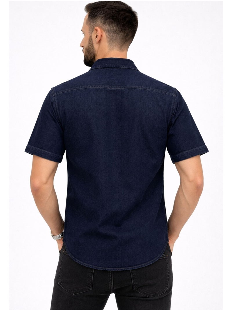 Chemisette en jeans Kebello Bleu - Kiabi