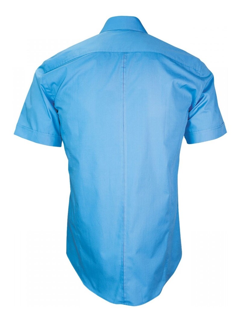 Chemisette en popeline MONTEBELLO Bleu - Kiabi