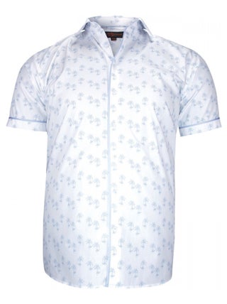 Chemisette forte taille à tissu imprimé PALMA