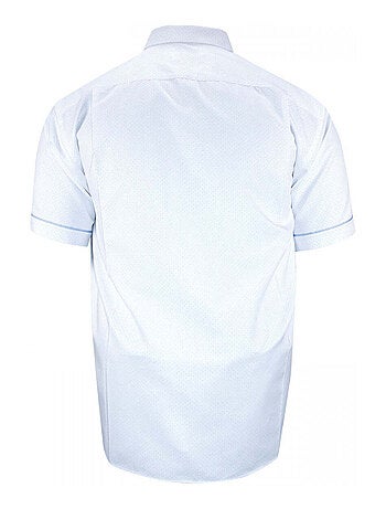 Chemise homme grande taille motifs à pois coupe droite PICCOLI Doublissimo Blanc , Noir , 45,46 2XL